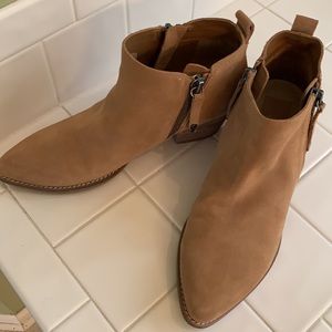 Dolce Vita Camel Suede Booties